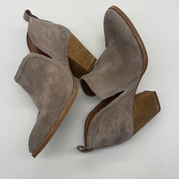 Jeffrey Campbell Rosalee Women’s Ankle Booties – Size 7 – Light Taupe Suede - Picture 11 of 14